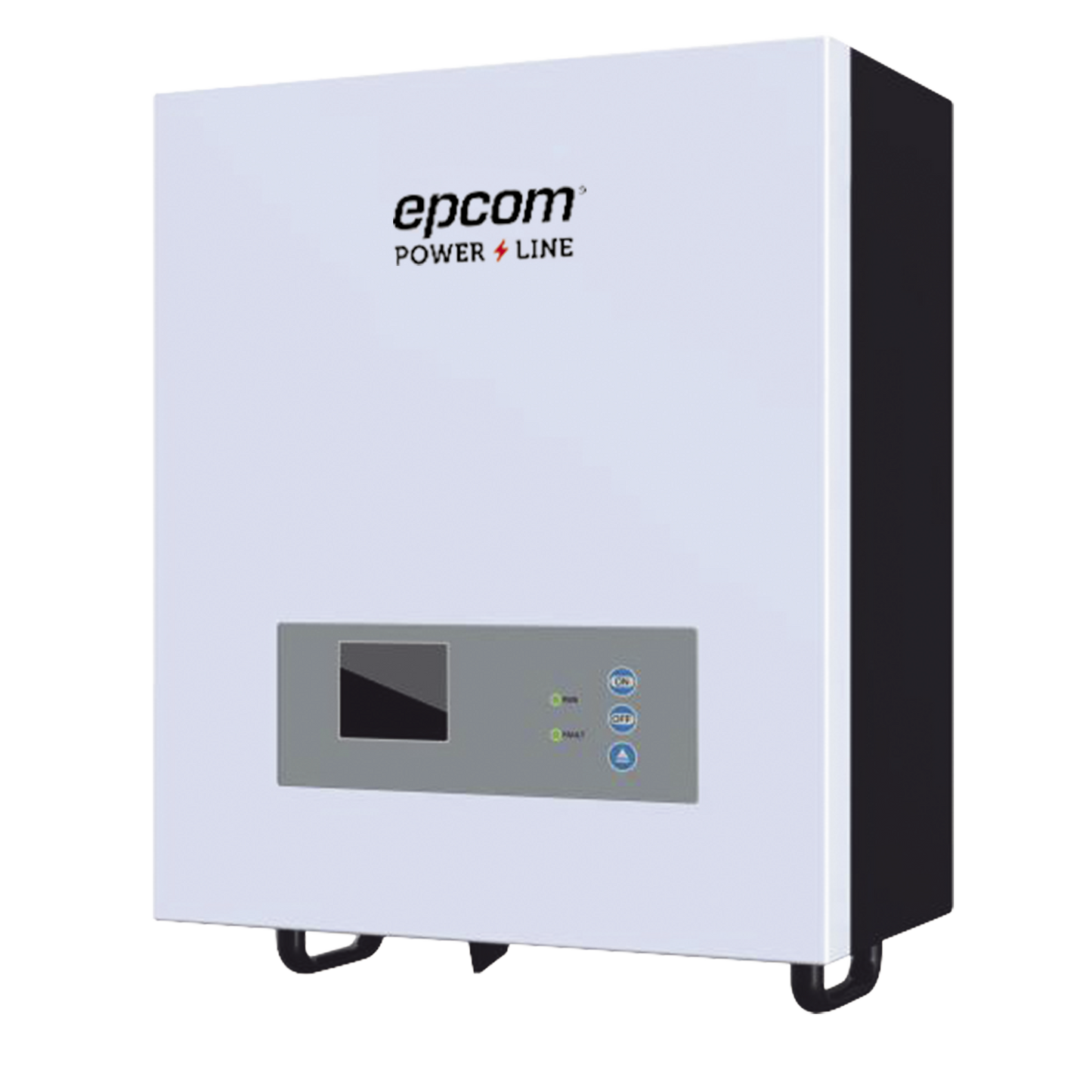 EPI-2500-48 Inversor / Cargador para sistemas tipo isla de 48Vcc/120VCA de 2500W onda sinusoidal pura con controlador MPPT. Administre una fuente fotovoltaica, la red eléctrica y recargue su banco de baterías y su consumo sin problemas.