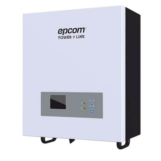 EPI-2500-48 Inversor / Cargador para sistemas tipo isla de 48Vcc/120VCA de 2500W onda sinusoidal pura con controlador MPPT. Administre una fuente fotovoltaica, la red eléctrica y recargue su banco de baterías y su consumo sin problemas.