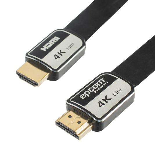 EP-PH-4K-10M Cable HDMI de 10m | Alta Definición | Version 2.0 | Alta velocidad 18Gbps | 4K@60Hz | Conectores Chapados en Oro | Tipo Plano