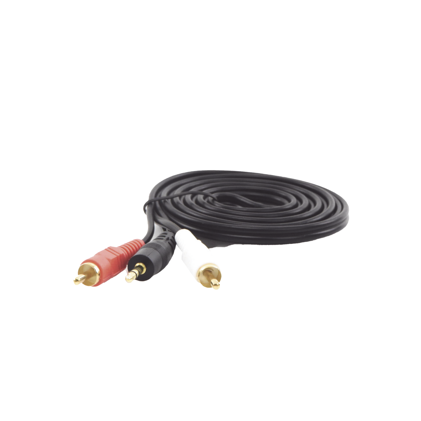 EP-RCA35 - Convertidor 3.5mm Estéreo a 2 RCA Macho 1.83m | para Aplicaciones de Audio | Compatible con Amplificadores VSSL y Epcom ProAudio