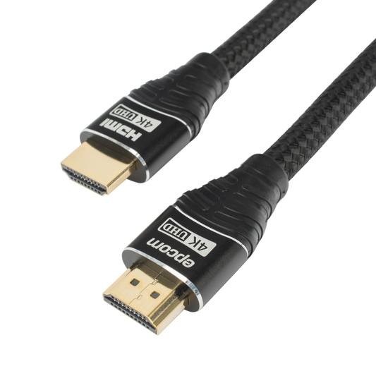 EP-RH-4K-3M - Cable HDMI de 3 Metros (9.84 Pies) | Alta Definici�n | Longitud | Versi�n 2.0 | Alta Velocidad 18Gbps | 4K@60Hz | Conectores Chapados en Oro | Tipo Redondo