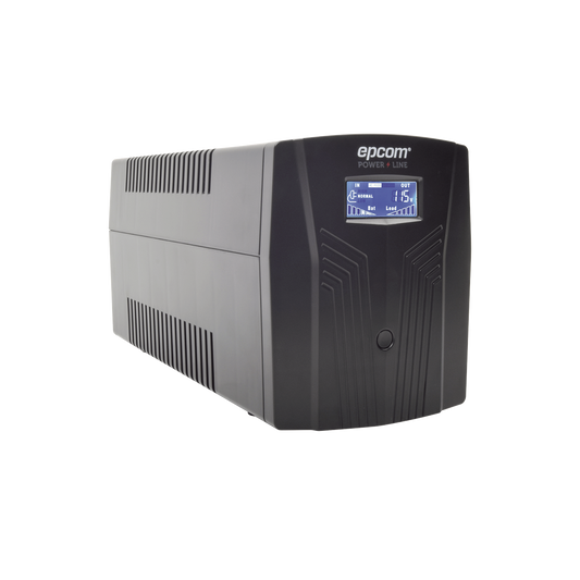 EPU1200LCD UPS de 1200VA/720W / Topología Línea Interactiva / Entrada y Salida 120 Vca / Clavija NEMA 5-15P / 6 Tomas NEMA 5-15R