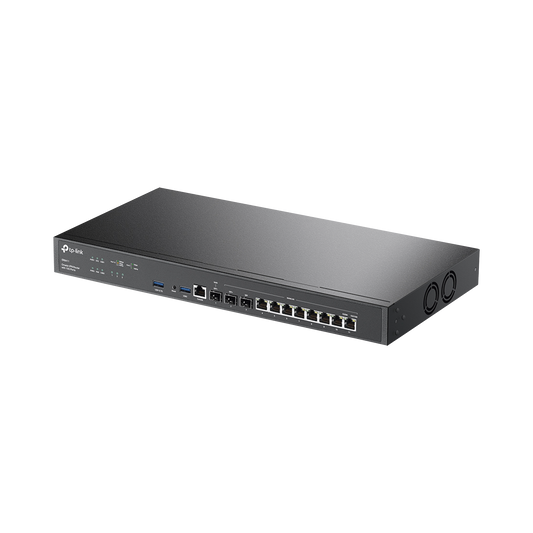 ER8411 - Router Omada VPN /  SDN Multi-WAN 10G / 1 Puerto WAN SFP+ 10G / 1 Puerto WAN/LAN SFP+ 10G / 1 Puerto WAN/LAN SFP 1G / 8 puertos LAN/WAN 1G / 2 Puertos USB / 2.3 Millones Sesiones Concurrentes / Administración Centralizada OMADA SDN.