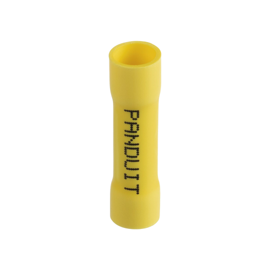 ESV10BX-Q - Conector de Empalme a Tope, Para Cables de 12 a 10 AWG, De Vinilo Aislado, Color Amarillo, Paquete de 25 Piezas