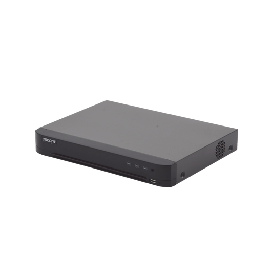 EV-4004TURBO-D DVR 4 Canales TurboHD + 2 Canales IP / 5 Megapixel Lite- 3K Lite / Acusense (Evista falsas alarmas) / Audio por Coaxitron /  Bahía de Disco Duro /  Salida de Video en Full HD