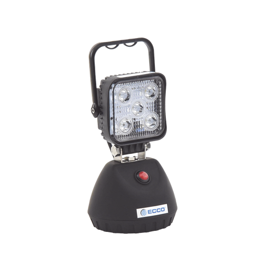 E-W2461NA Lámpara de trabajo de mano, con batería recargable y montaje magnético, IP67