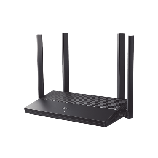 EX141 - Router WiFi 6 AX 1500 Mbps / MU-MIMO 2X2 y OFDMA / 1 Puerto WAN Gigabit / 3 Puertos LAN Gigabit / Soporta IPV6 y TR-069 / 4 Antenas Beamforming / Seguridad WiFi WPA3