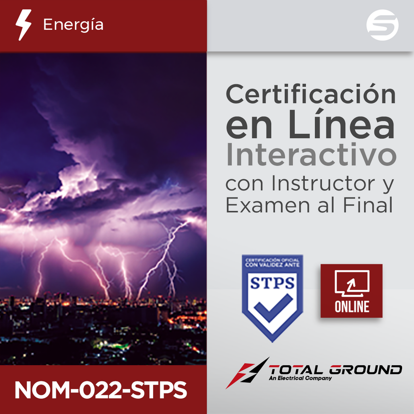 EXPERT-TG-NOM022 - Certificación Virtual NOM-022-STPS Total Ground (Válida Ante Secretaría del Trabajo)