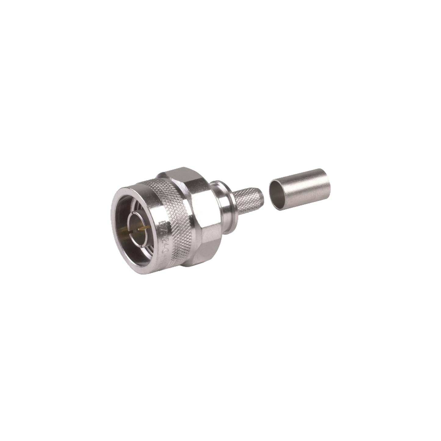 EZ-240-NM-HX - Conector N Macho Plegable con Pin Cautivo para cables RG8X, LMR240, 9258.