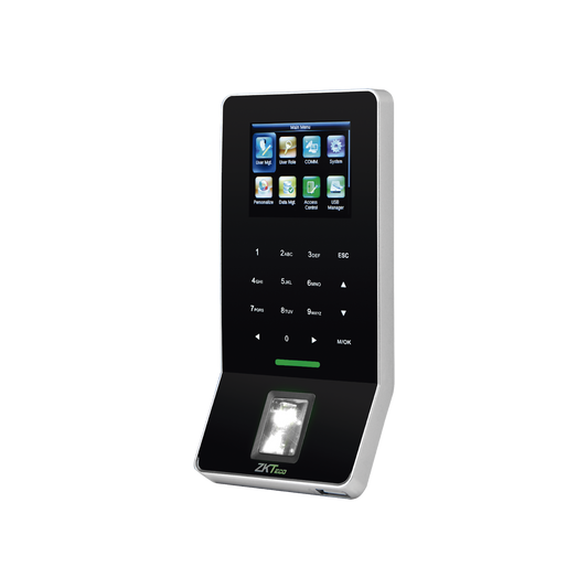 F22-ID Lector Biométrico de Huella / PROXIMIDAD  / 3000 Huellas / 5,000 Tarjetas / ADMS Gratis / WiFi / Teclado táctil / Estético / Soporta DDNS con BIOTIMEPRO