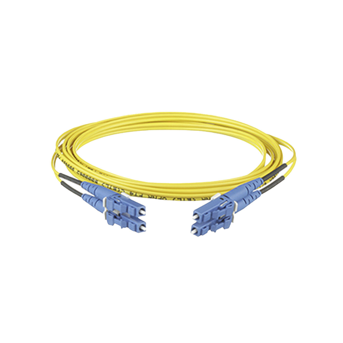 F92ERLNLNSNM004 - Jumper de Fibra Optica Monomodo 9/125 OS2, LC-LC Duplex, OFNR (Riser), Color Amarillo, 4 Metros (13.12 Pies)