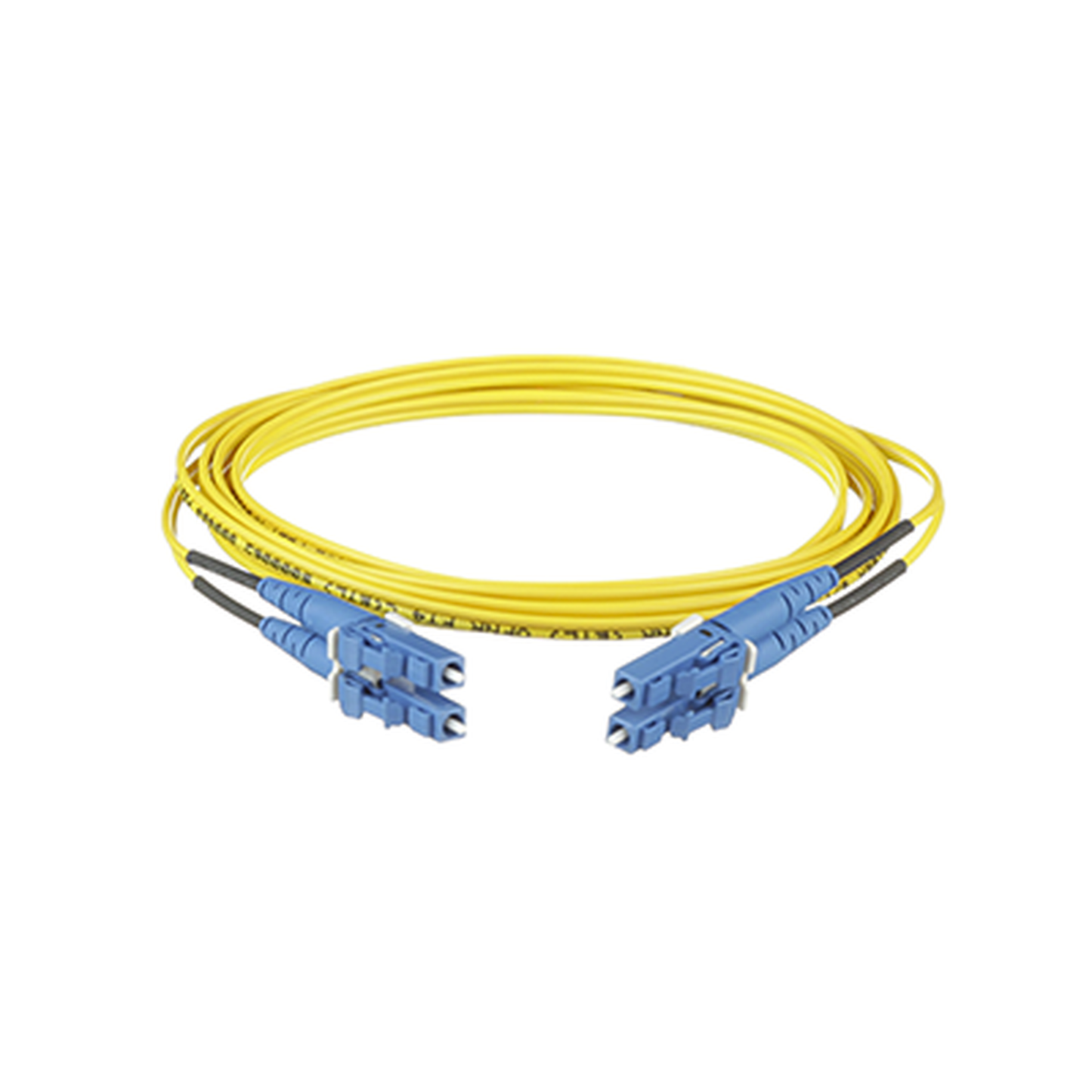 F92ERLNLNSNM005 - Jumper de Fibra Optica Monomodo 9/125 OS2, LC-LC Duplex, OFNR (Riser), Color Amarillo, 5 Metros (16.40 Pies)