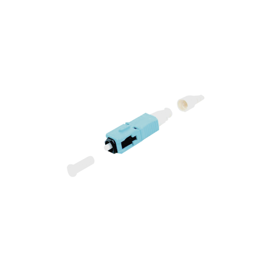 FC1-LB-SC5-9AQ - Conector de Fibra �ptica Pre-Pulido LightBow SC Simplex, Multimodo 50/125 (OM3/OM4), Re-Terminable, Color Aqua