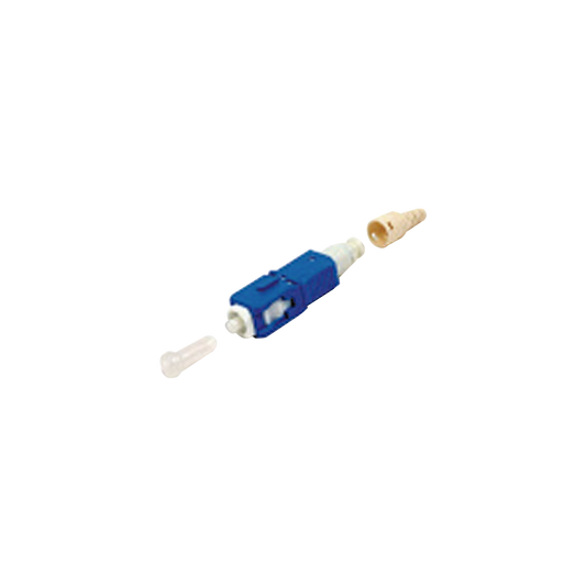 FC1-LB-SCU-9BL - Conector de Fibra �ptica Pre-Pulido LightBow SC/UPC Simplex, Monomodo OS1/OS2, Re-Terminable, Color Azul