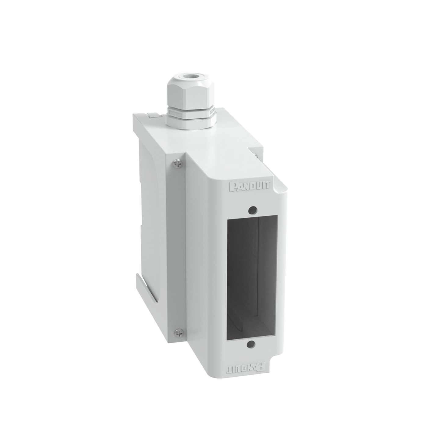 FDPPEIG - Panel de Parcheo Modular para Fibra �ptica, de Instalaci�n en Riel DIN Est�ndar de 35 mm (1.38 pulgadas), Acepta Una Placa Acopladora FAP, De Profundidad Extendida, Color Gris