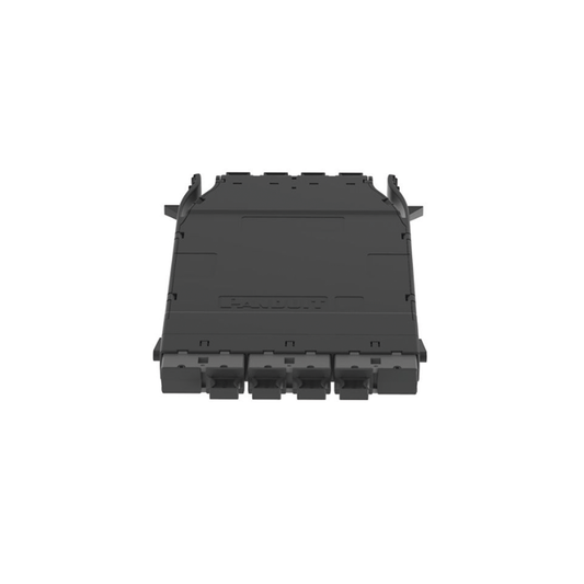 FHMZO-32-M - Cassette HD Flex? Para 32 Fibras Multimodo OM4, de 4 MPO(8F) Macho a 4 MPO(8F) Macho, Color Gris