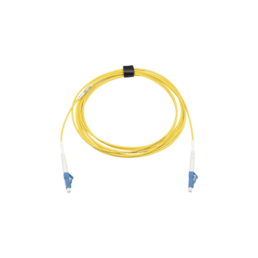 FJ1-LCULCUL-03 - Jumper de Fibra �ptica Monomodo (OS2), XGLO, Riser, LC/UPC-LC/UPC Simplex, ONFR, Color Amarillo, 3 Metros (9.84 Pies)