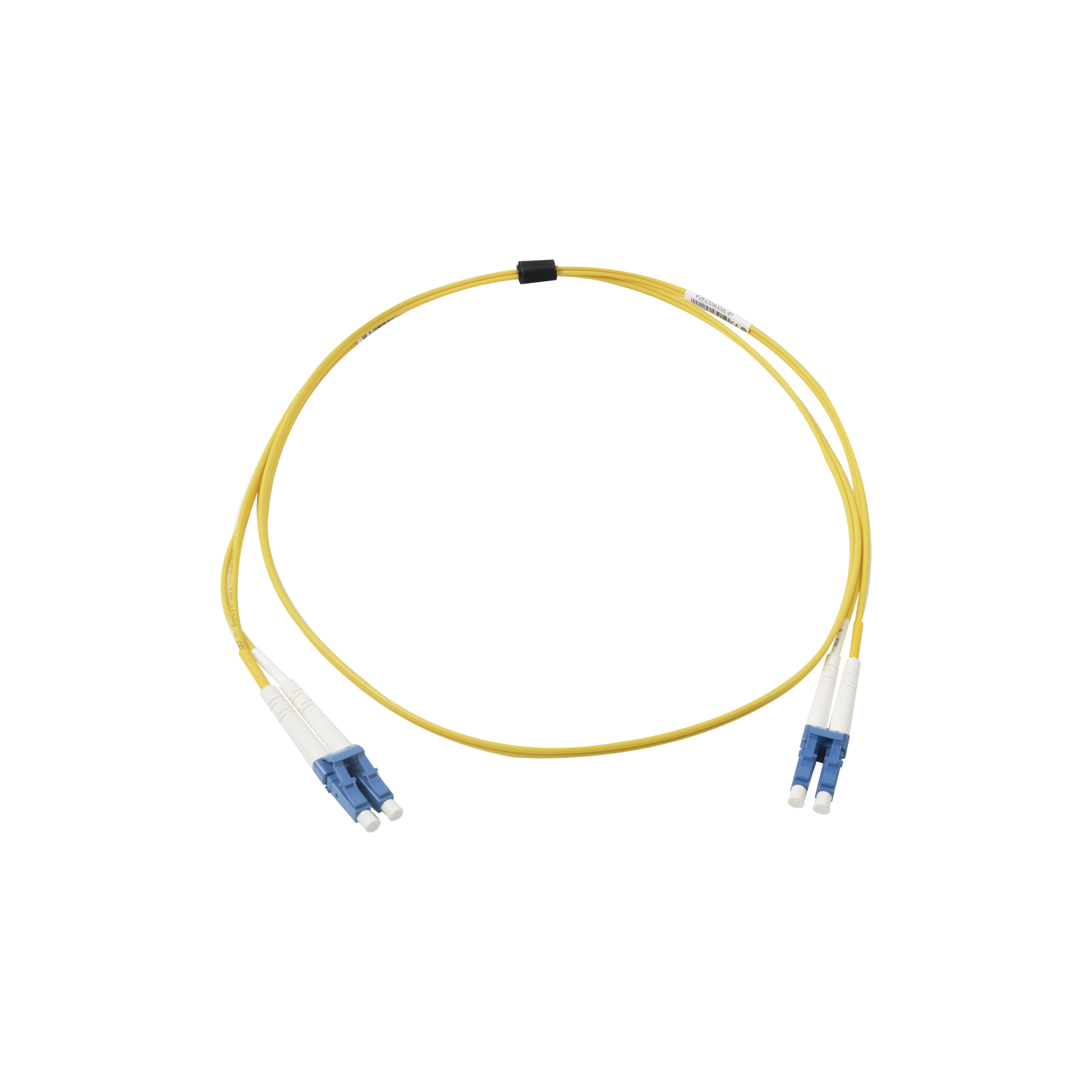 FJ2-LCULCUL-01 - Jumper de Fibra �ptica Monomodo (OS2), XGLO, Riser, LC/UPC-LC/UPC Duplex, OFNR, Color Amarillo, 1 Metro (3.28 Pies)