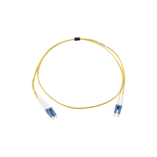 FJ2-LCULCUL-05 - Jumper de Fibra �ptica Monomodo (OS2), XGLO, Riser, LC/UPC-LC/UPC Duplex, OFNR, Color Amarillo, 5 Metros (16.40 Pies)