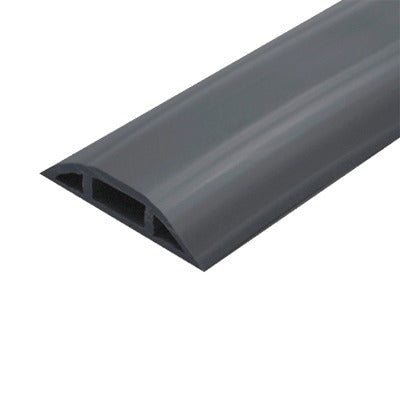 FLEXIDUCTHO-BK-25 - Canaleta flexible negra de PVC auto extinguible, para instalaciones eléctricas en piso ó zóclo  (Rollo de 25mts.) (9300-05040)