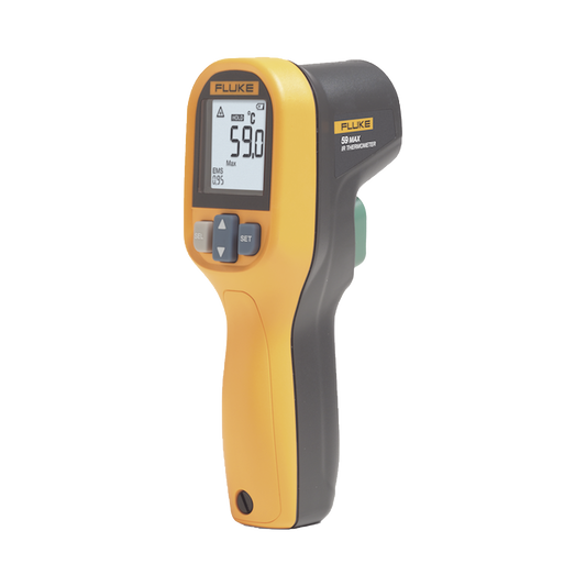 FLUKE-59MAX+ESP Termómetro IR Para Medición de Temperatura de -30ºC a 500ºC, Con Precisión +-1.5%, y Clasificación IP40