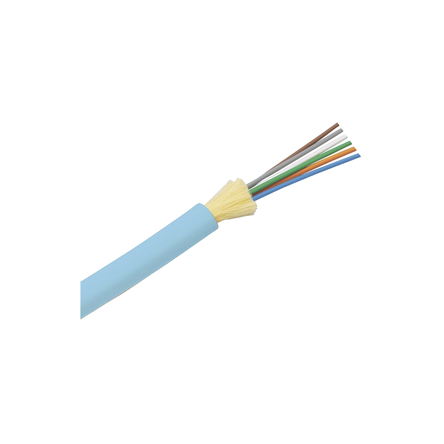FODLZ06 - Cable de Fibra Óptica de 6 Hilos, Multimodo OM4 50/125 Optimizada, Interior, Tight Buffer 900um, No Conductiva (Dieléctrica), LSZH, Precio Por Metro