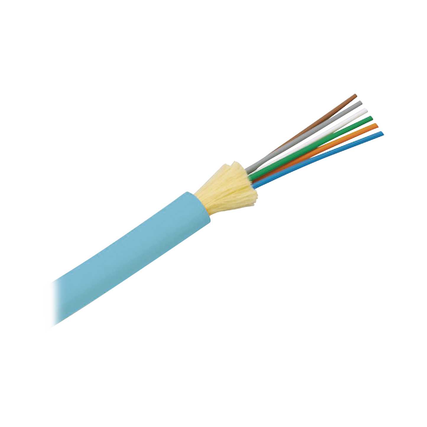 FODRZ06Y - Cable de Fibra �ptica de 6 Hilos, Multimodo OM4 50/125 Optimizada, Interior, Tight Buffer 900um, No Conductiva (Diel�ctrica), OFNR (Riser), Precio Por Metro