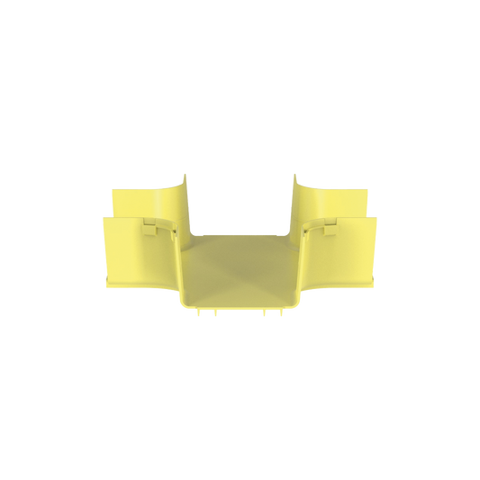 FRFWC6X4LYL - Accesorio de 4 Vías Horizontal, Con Ángulos a 90º, Para Canaletas FiberRunner™ 6X4, Color Amarillo