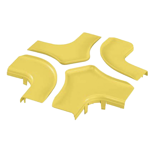 FRFWCSC6LYL - Tapa Para Accesorio de 4 Vías Horizontal FRFWC6X4LYL, Para Canaletas FiberRunner™ 6X4, Color Amarillo