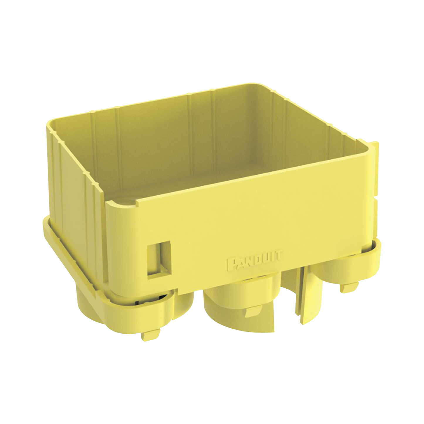 FRIDT4X4LYL - Tapa con 2 Salidas a Tubo de 1.5in (38mm), Para uso con Canaletas 4X4 FiberRunner™, Color Amarillo