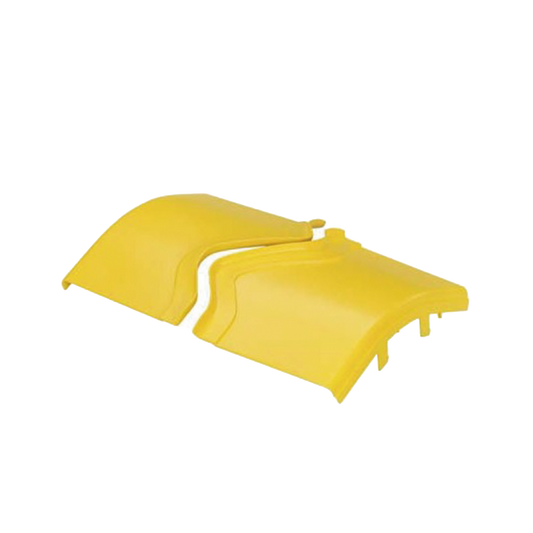 FROV45SC12LYL - Tapa de Bajada Vertical Exterior de 45º, Para uso con Canaletas 12X4 FiberRunner™, Color Amarillo