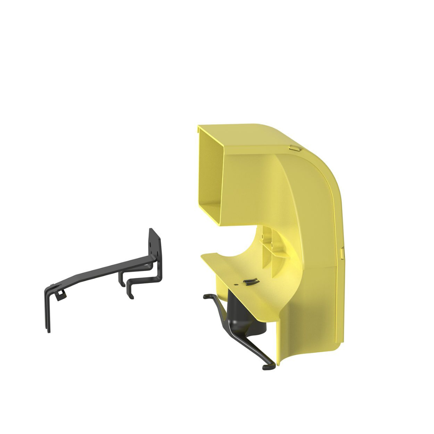 FRSPJ4X4LYL - Bajada Para Canaleta FiberRunner™, Uso con Medidas 4x4, 6X4, 12X4, o 24X12, Con Reducción a 4X4, Color Amarillo
