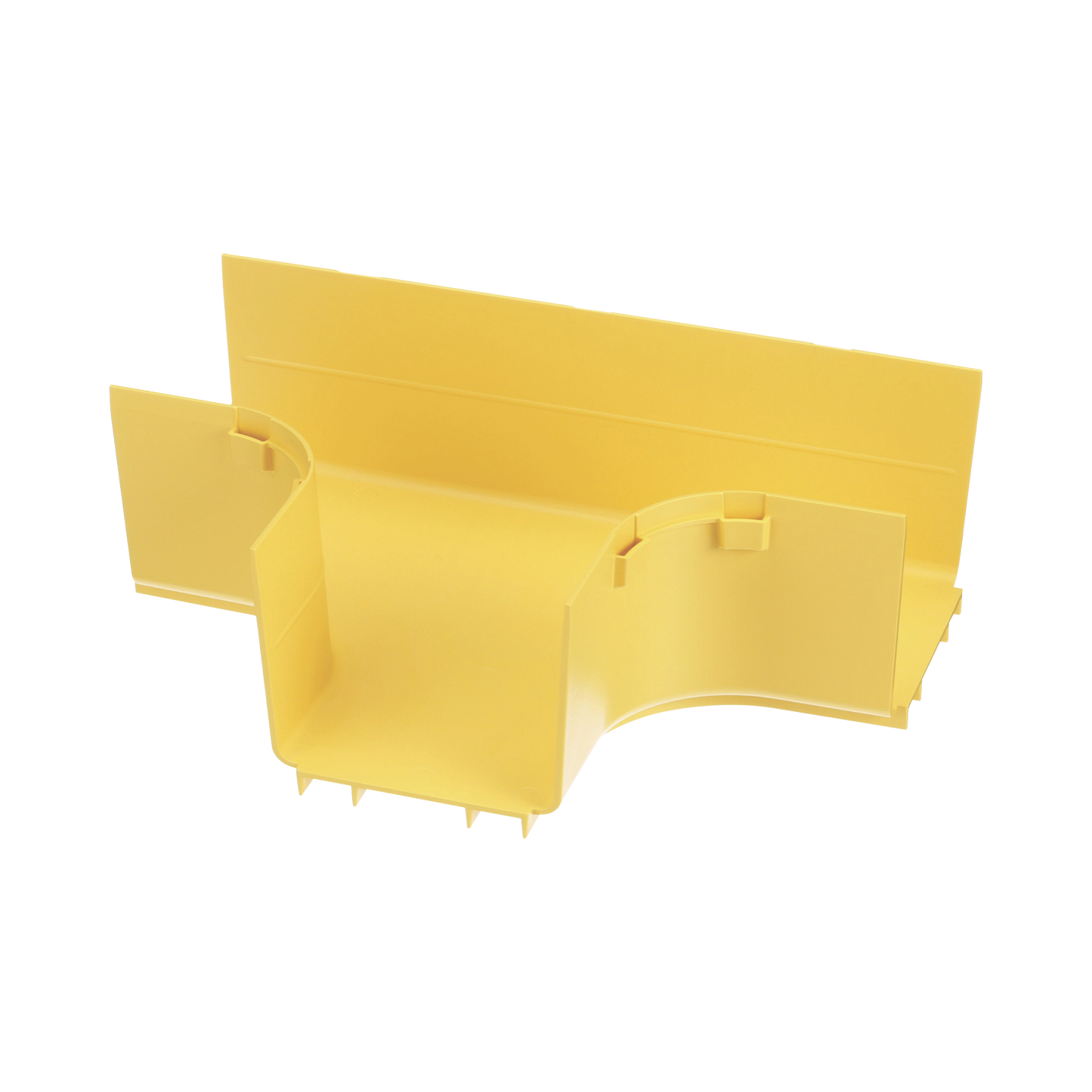 FRT4X4LYL - Accesorio en T Horizontal, Con Ángulos a 90º, Para Canaletas FiberRunner™ 4X4, Color Amarillo