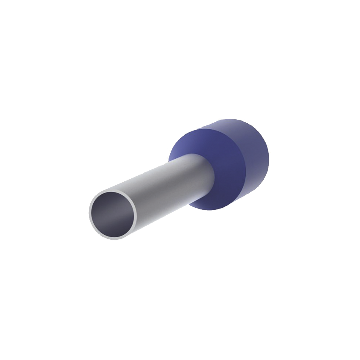 FSD80-12-D - Ferrule Aislado PAN-TERM para Cable 14 AWG, Largo 12mm, DIN Color Azul. Paquete 500 Piezas