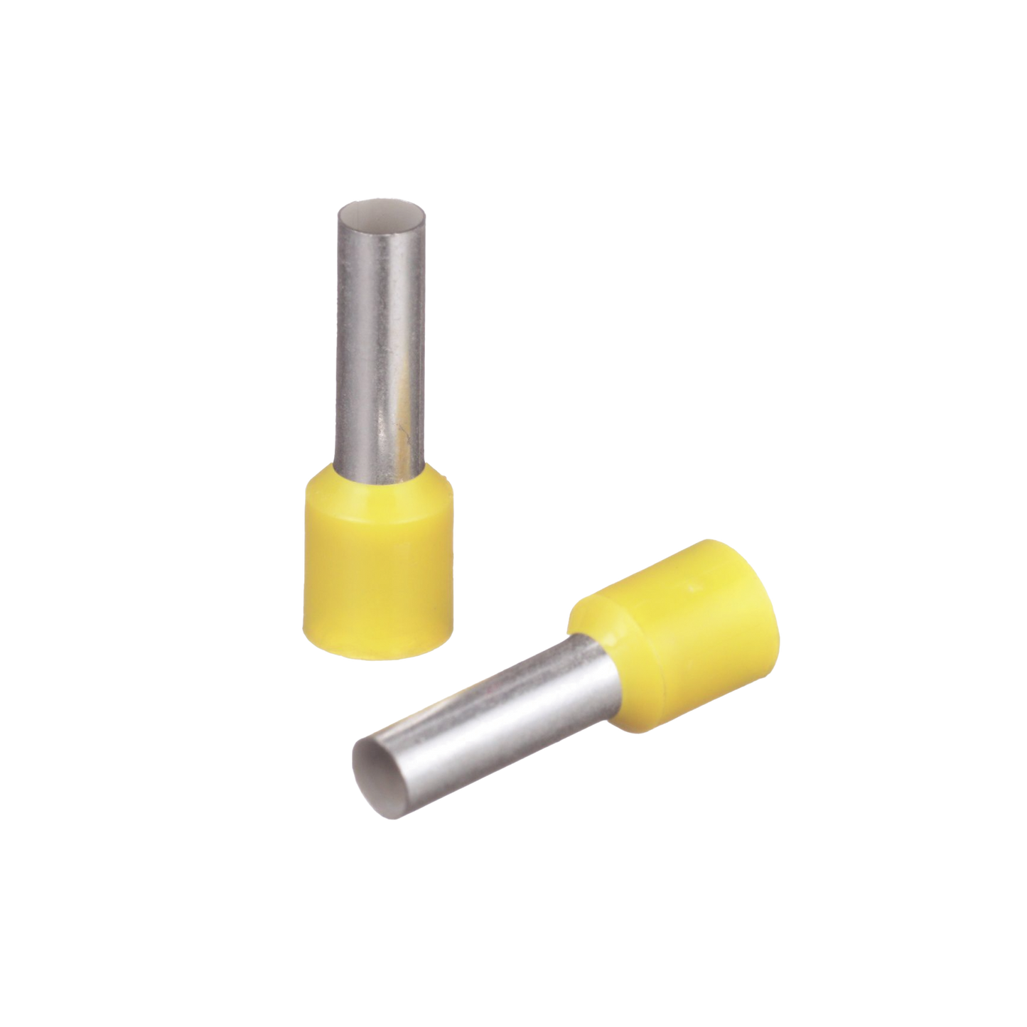 FSD82-12-C - Ferrúl de cobre DIN Amarillo para Cable 10 AWG con largo 12 mm.  Paquete de 100 Piezas