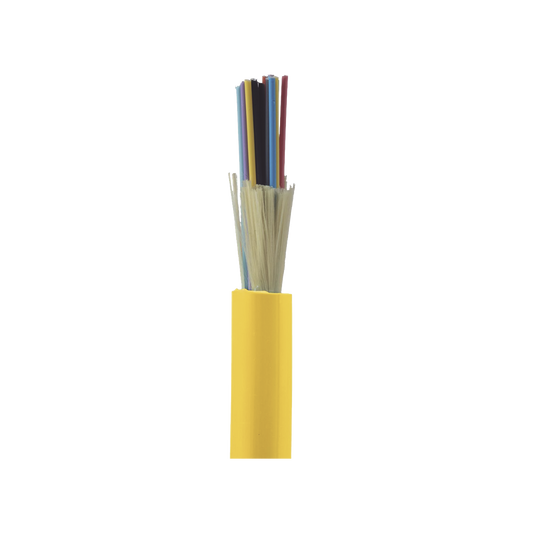 FSDP924Y - Cable de Fibra �ptica de 24 Hilos, Monomodo OS2 9/125, Interior, Tight Buffer 900um, No Conductiva (Diel�ctrica), OFNP (Plenum), Precio Por Metro