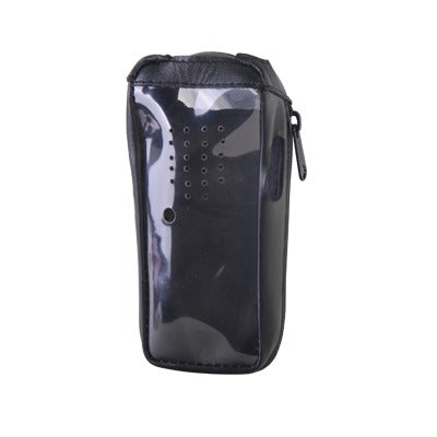 FSMTK-2202T - Funda Reforzada de Piel con visor frontal transparente en TK-2202, TK-2212, TK-2302, TK-2402, NX-240, TKD-240.