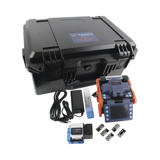 FSP200-KIT1 Fusionadora de Fibra Óptica de Alineación por Núcleo con 6 Motores con Perdida Típica (SM); 0.01 dB (MM); 0.04 dB)