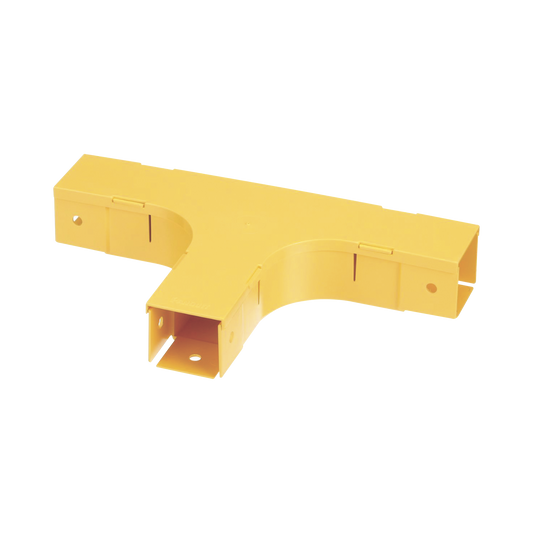 FT2X2LYL - Accesorio en T Horizontal, Con Ángulos a 90º, Para Canaletas FiberRunner™ 2X2, Color Amarillo