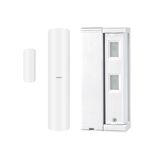 FTN-R-W-HKV Sensor de Movimiento / Tipo Cortina / Ajuste de detección 2m o 5m / 100% Exterior / Inalámbrico / Incluye transmisor DS-PDMC-EG2-WB(B) para paneles AXPRO/ Proteja fachadas, puertas, ventanas, balcones y mas!