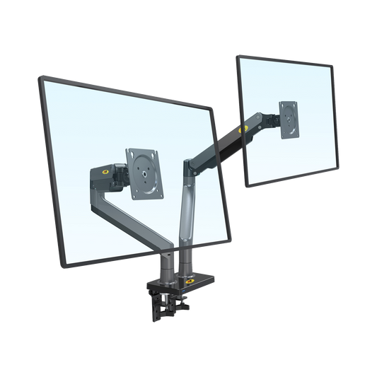 G35NB Montaje de Escritorio articulado para 2 monitores de 22-32 /  Soporta hasta 15 kg x  brazo / Vesa 75 x 75 / 100 x 100 / Acero / Giro: 360°