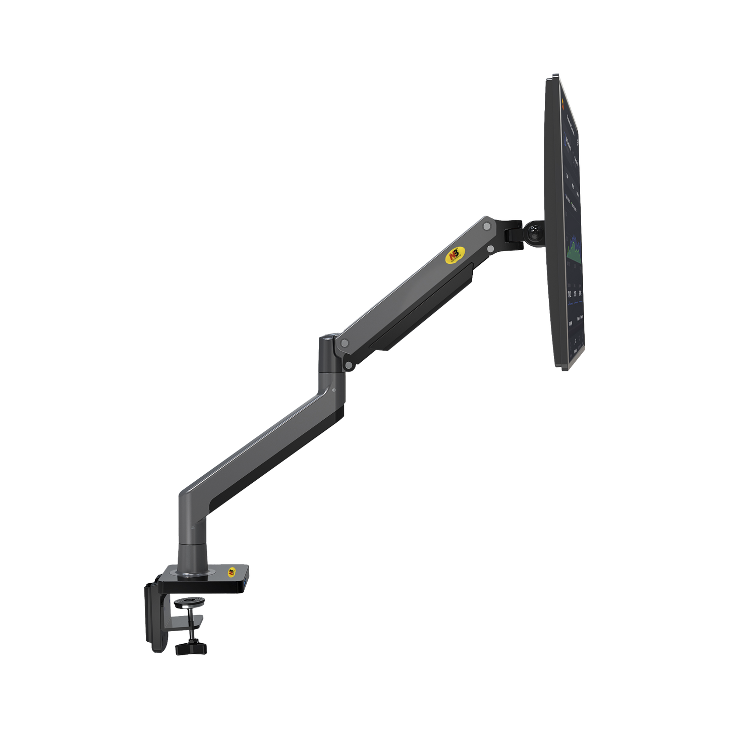 G45-NB Montaje de Escritorio Articulado para Monitores de 22-40 / Soporta hasta 15 kg / Vesa 75 x 75 / 100 x 100 / Acero / Giro: 360°