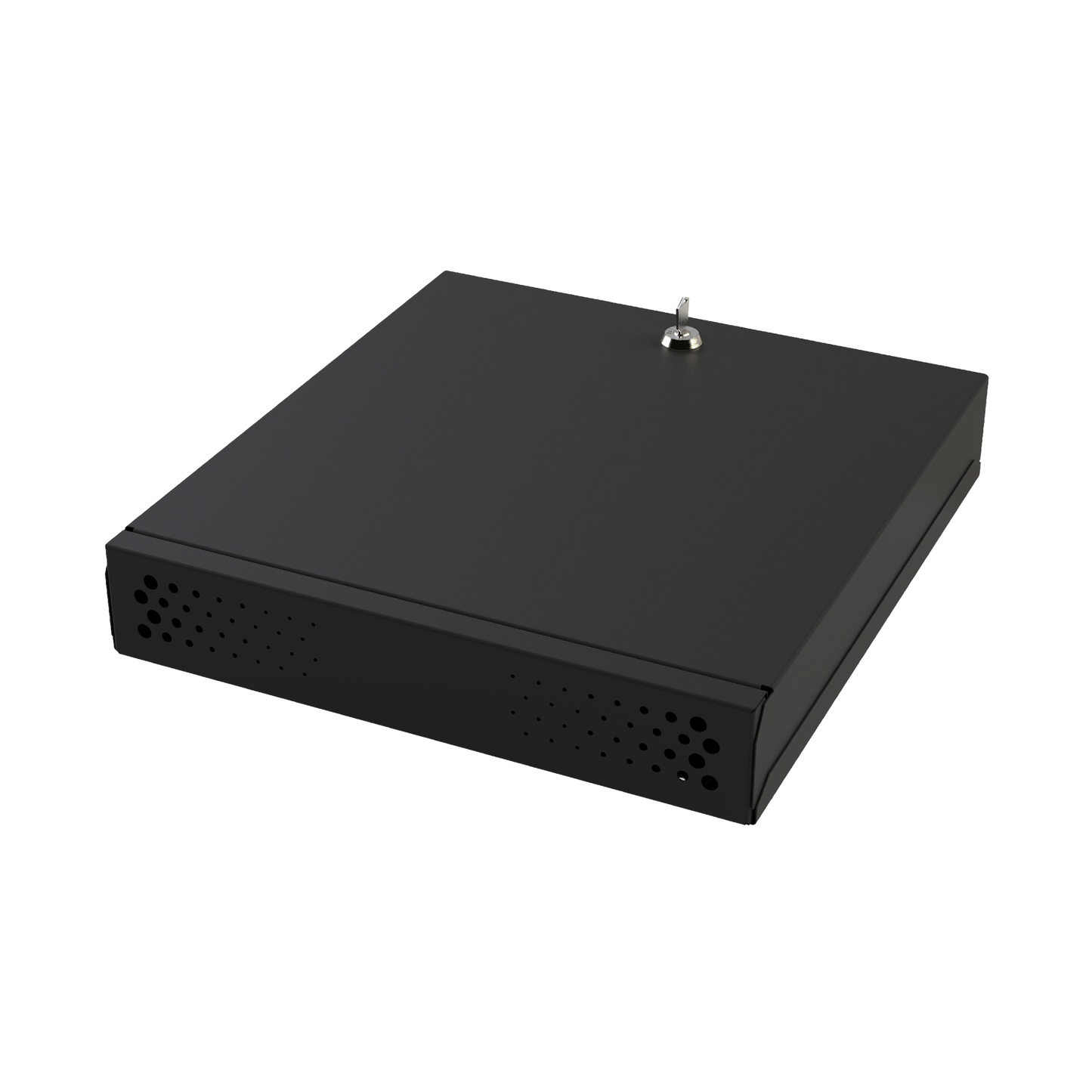 GABVID1R3 - Gabinete Metálico de Seguridad para DVR/NVR, Ancho 396 mm x 78 mm de Alto x