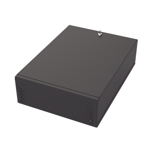 GABVID4R3 - Gabinete Metálico para DVR/NVR con Chapa y llave.