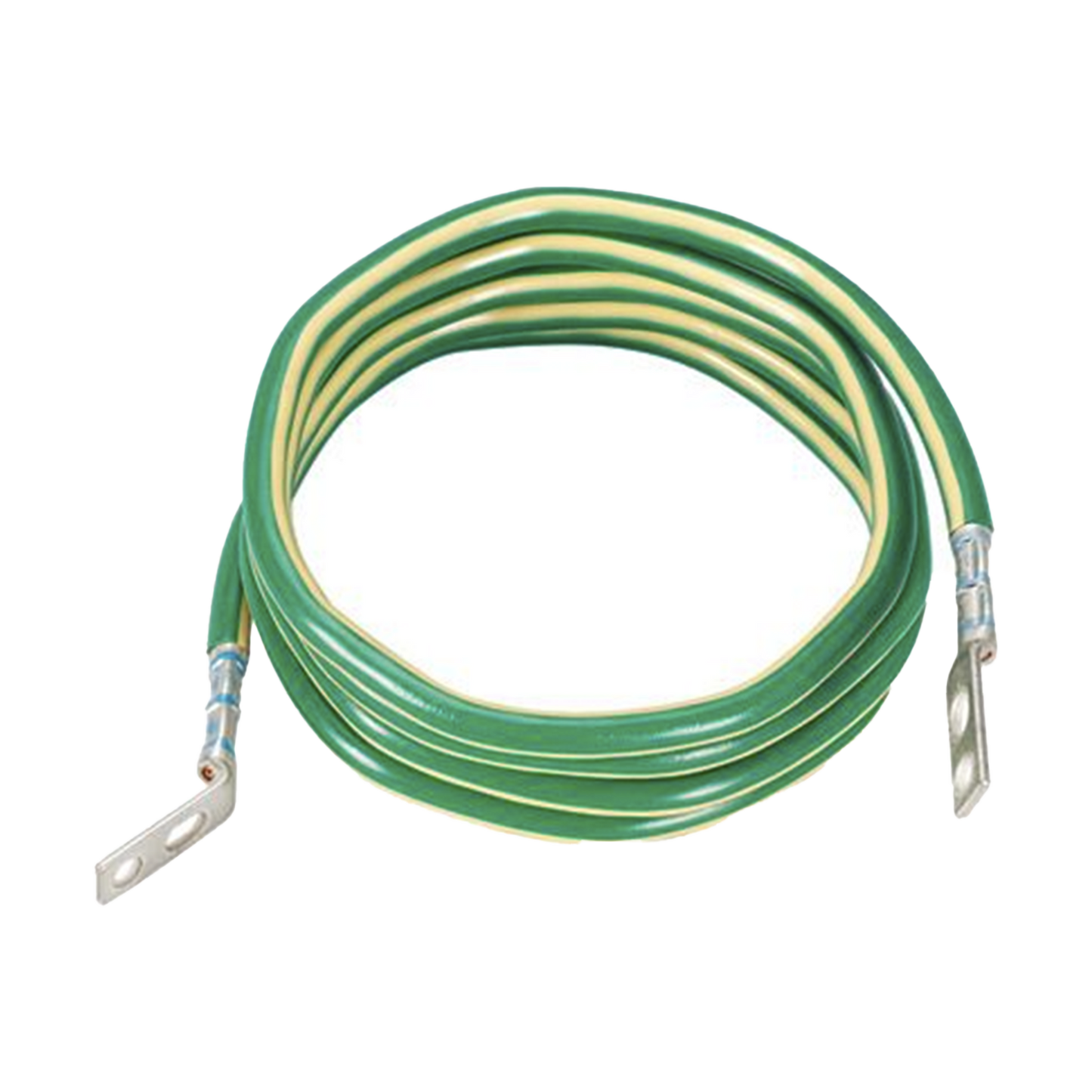 GJ6144UH - Jumper para Aterrizar Equipos, 6 AWG, con Terminal Doblada a 45 Grados, Para Conexión a Tierra y Terminal Recta Para Equipos, 3.6 m de Largo
