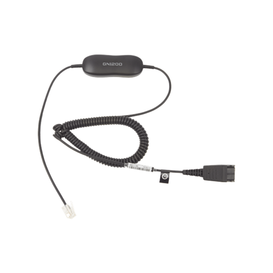 GN-1200-C Jabra GN1200 cable enroscado con conexión QD y RJ-9 (88011-99)