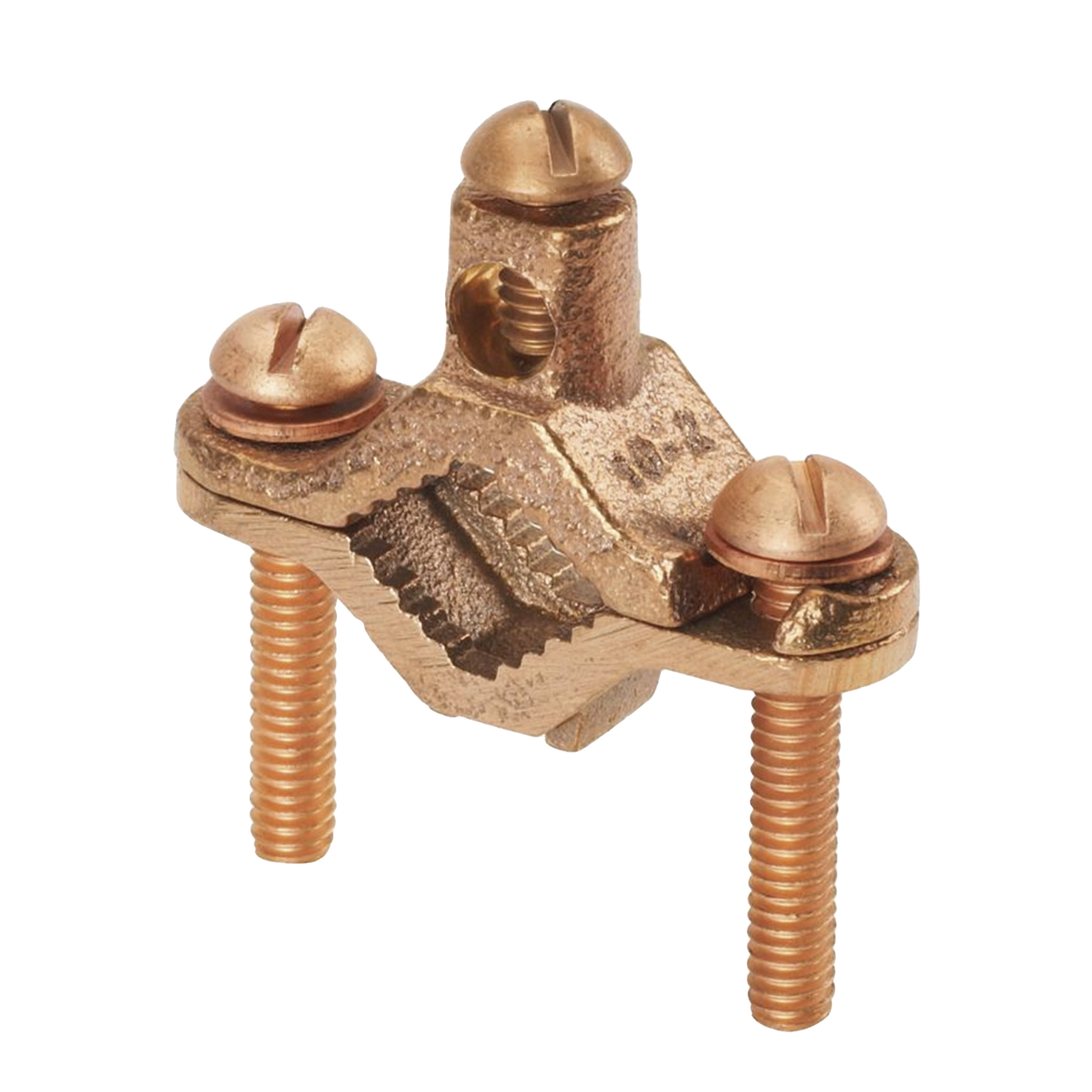 GPC2-1D-C - Abrazadera de Bronce para Tierra Física para Conductor 2 AWG, 1 Pieza