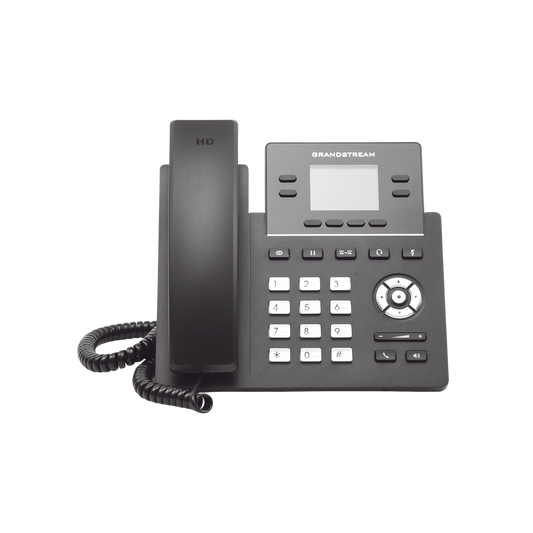 GRP-2612P Teléfono IP Grado Operador, 4 líneas SIP con 2 cuentas, pantalla a color 2.4, PoE, codec Opus, IPV4/IPV6 con gestión en la nube GDMS
