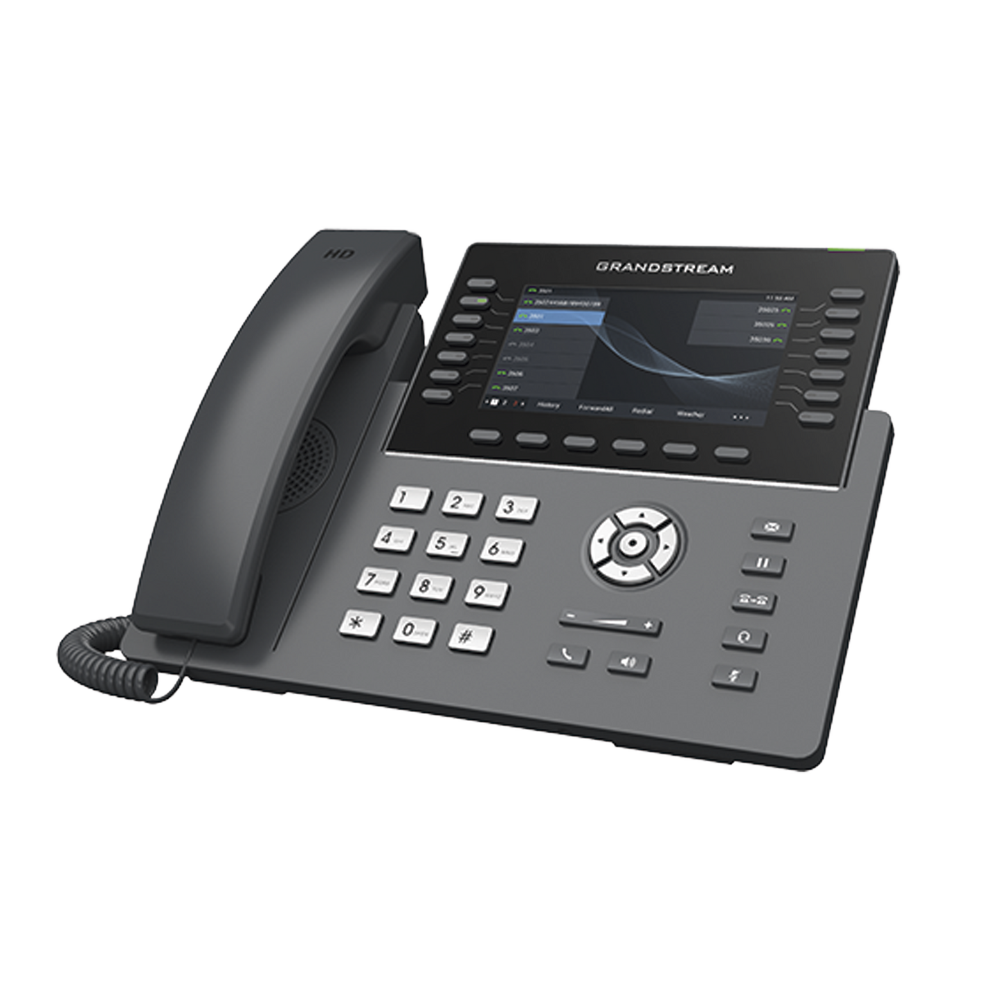 GRP2650 - Teléfono IP Wi-Fi, Grado Operador, 14 líneas SIP con 6 cuentas, pantalla LCD  5", puertos Gigabit, Bluetooth, PoE, codec Opus, IPV4/IPV6 con gestión en la nube GDMS