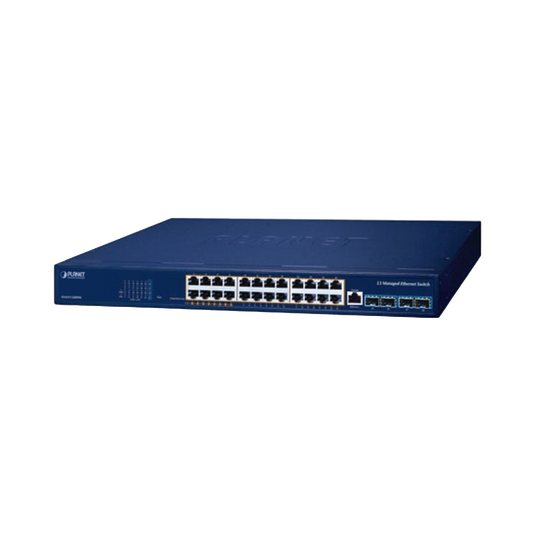 GS-6311-24HP4X - Switch PoE Administrable Capa 3, 24 Puertos Gigabit, Hasta 480 W, 8 Puertos 802.3bt, 16 Puertos 802.3at, 4 Puertos SFP 10G